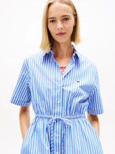 CHEMISIER CORTO RELAXED FIT A RIGHE TOMMY