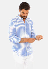CAMICIA LINO COLLO COREANO