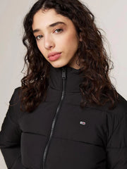 TOMMY HILFIGER DW0DW18827 GIACCA DONNA ESSENTIAL PUFFER BDS BLACK