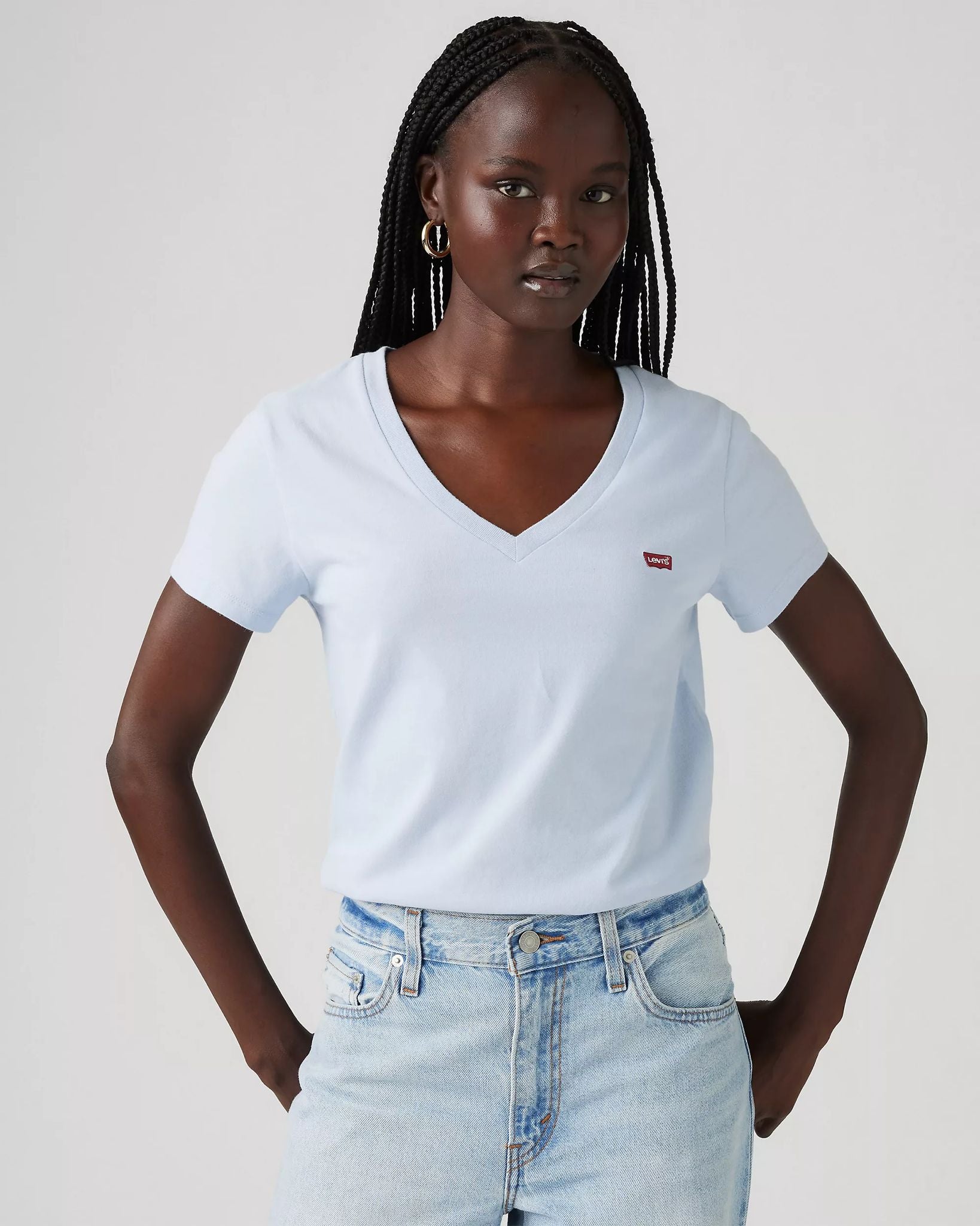 T-shirt Con Scollo A V Perfect