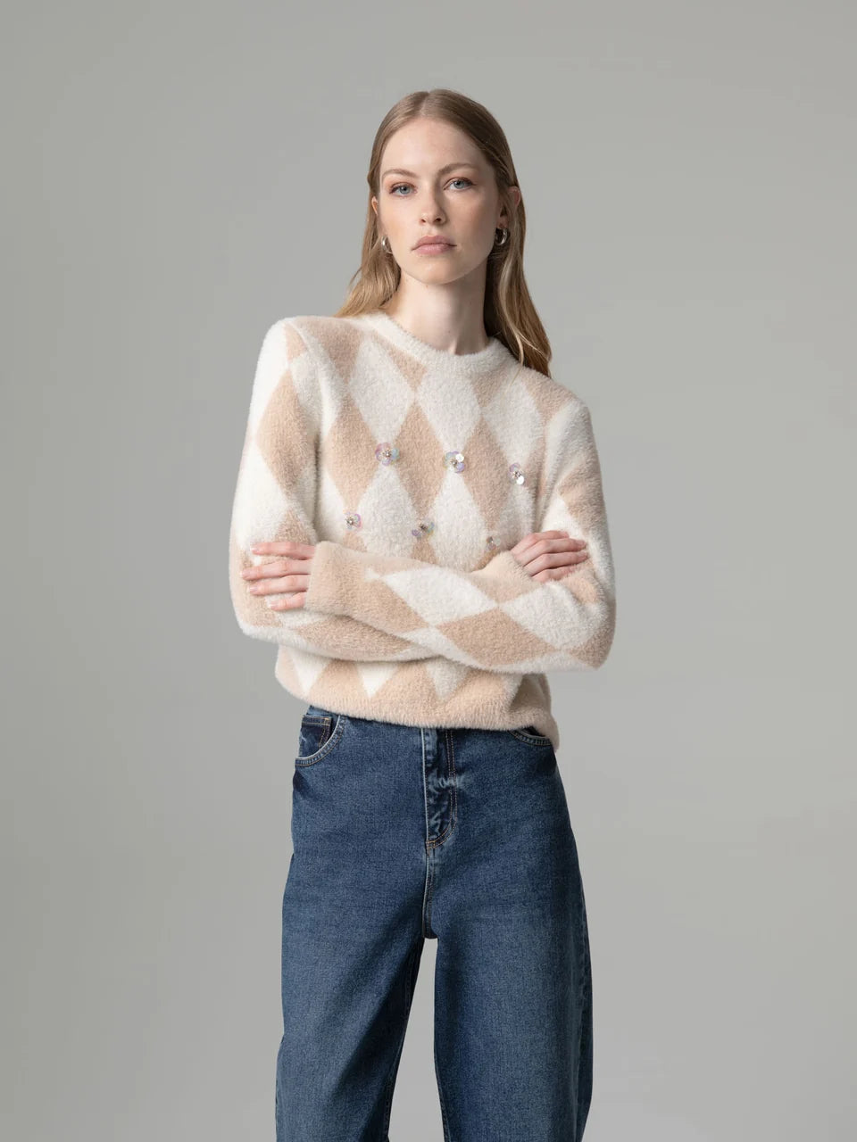 PULLOVER GAELLE CON APPLICAZIONI