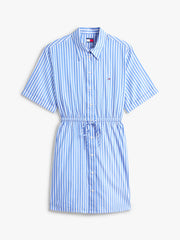 CHEMISIER CORTO RELAXED FIT A RIGHE TOMMY