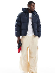 Tommy Jeans - Alaska - Piumino blu navy con bandiera sul retro