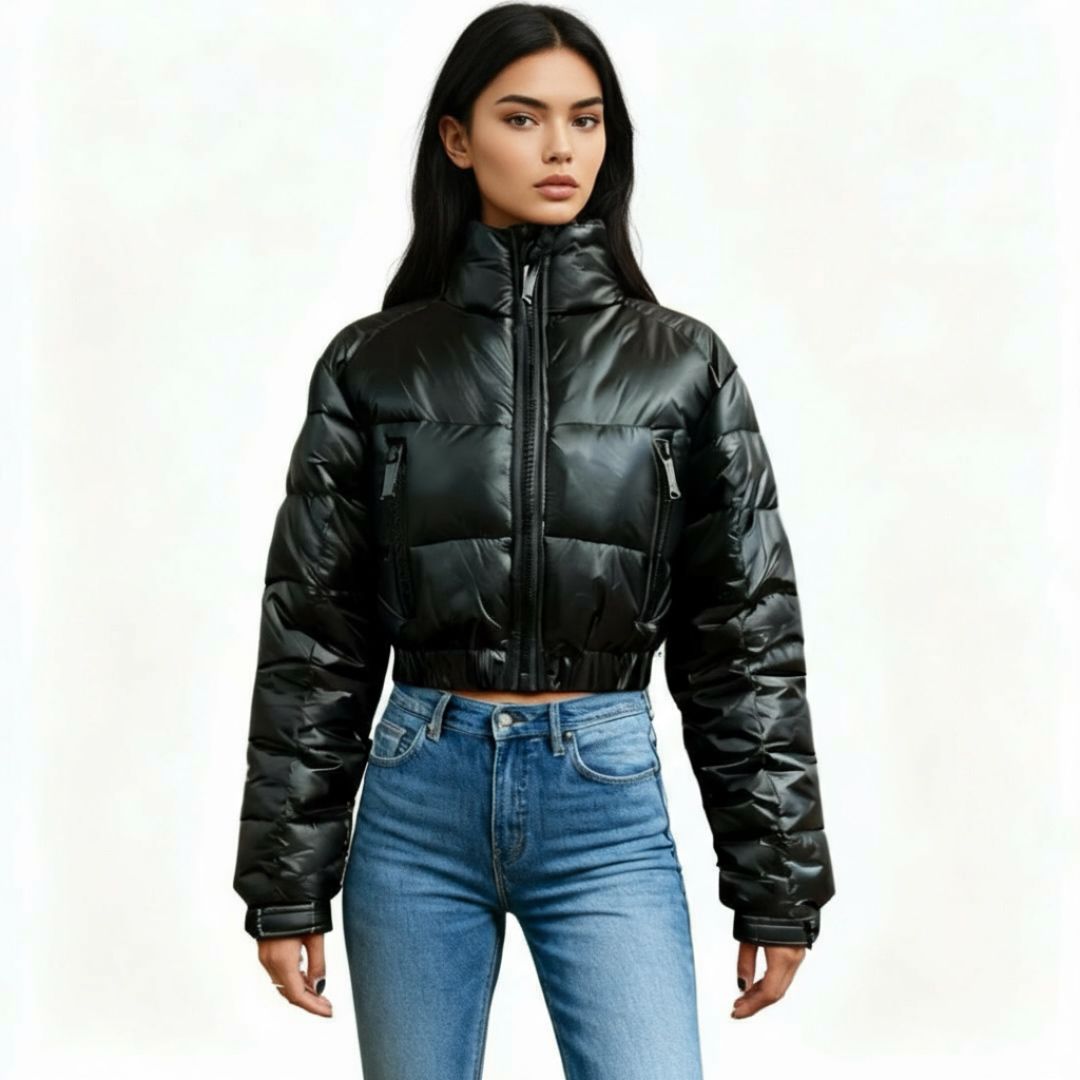 GIUBBINO DONNA CROPPED TREZ