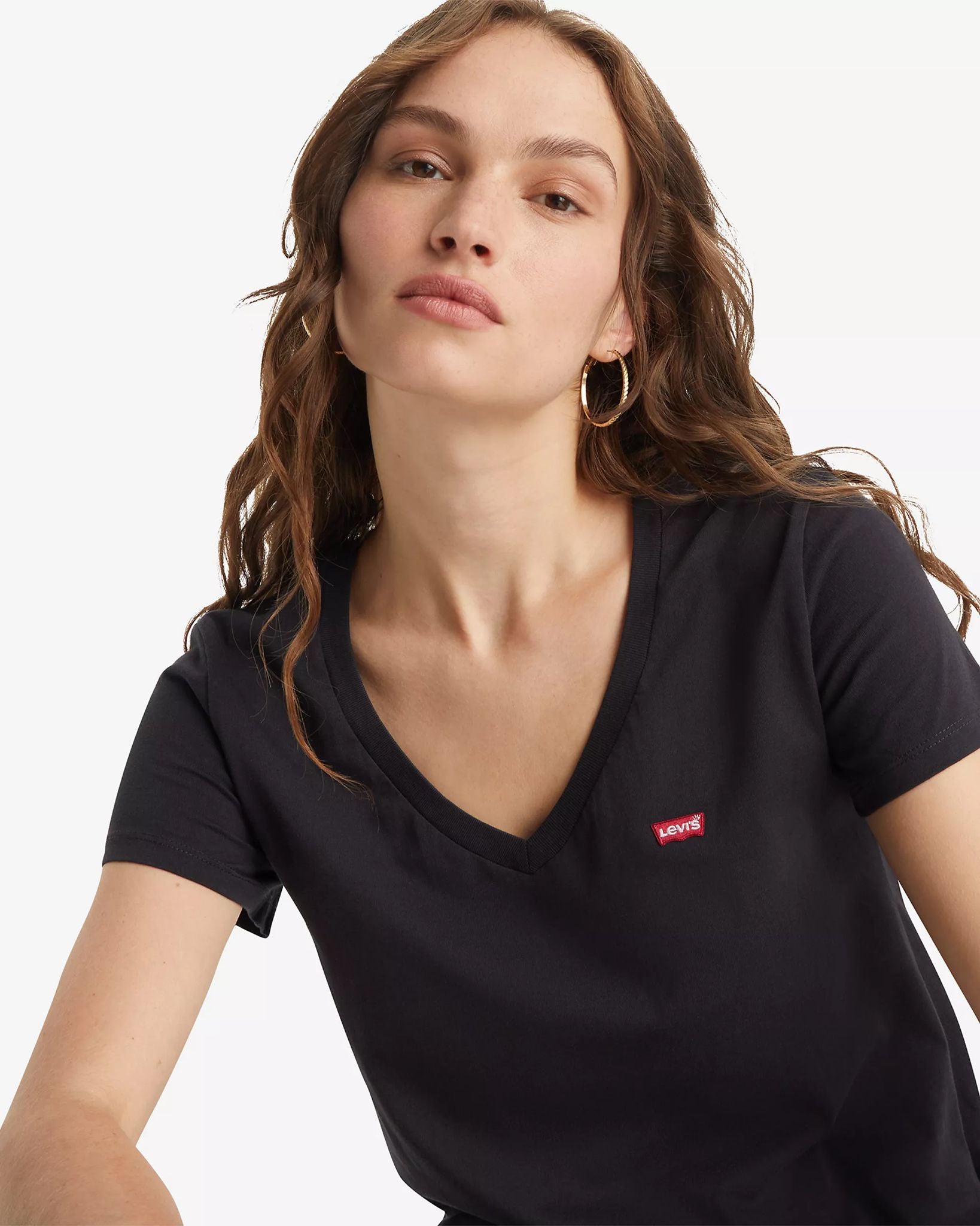 T-shirt Con Scollo A V Perfect